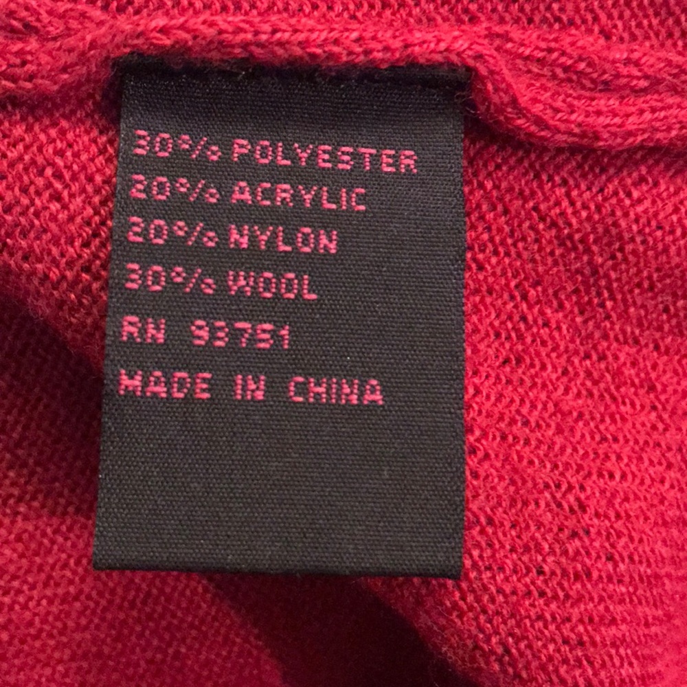 Color Works Cranberry Sweater Size Large - Picture 6 of 7